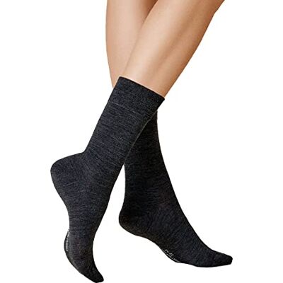 Kunert Calcetines de lana para mujer (algodón) Gris (Anthrazitmel 4050) 39-42 Kunert Calcetines de lana para mujer (algodón) Gris (Anthrazitmel 4050) 39-42