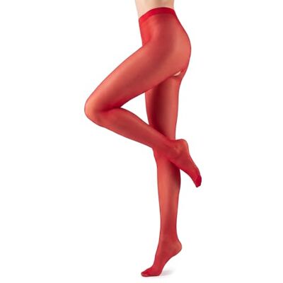 Glamory Ouvert 20 Pantimedias entrepierna Rojo L Glamory Ouvert 20 Pantimedias entrepierna Rojo L