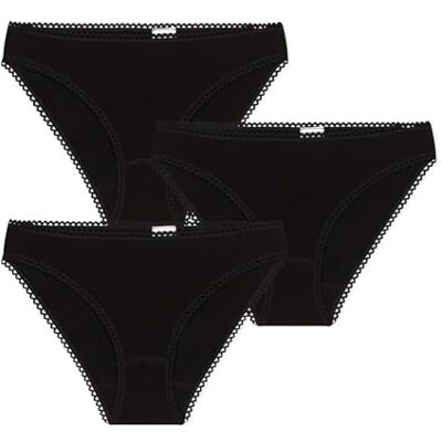 Petit Bateau A0C8U, Braga Mujer, Negro, XXS Petit Bateau A0C8U, Braga Mujer, Negro, XXS