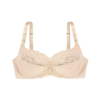 Dorina Sujetador Philippa para Mujer – con Aros, Microfibra Jacquard con Detalles de Encaje, Elástico Picot Brillante y Lazo de Satén, Espalda en U, Color Piel Dorina Sujetador Philippa para Mujer – con Aros, Microfibra Jacquard con Detalles de Encaje, Elástico Picot Brillante y Lazo de Satén, Espalda en U, Color Piel