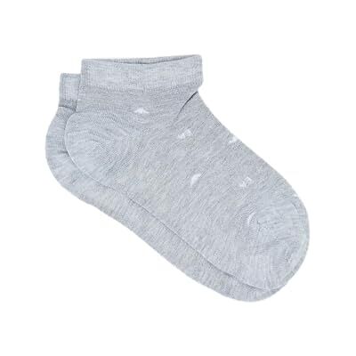 Giorgio Armani Calcetines tobilleros micro modal jacquard para mujer, color gris, talla única Giorgio Armani Calcetines tobilleros micro modal jacquard para mujer, color gris, talla única
