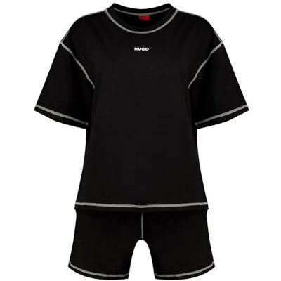 HUGO Conjunto de pijama para mujer, 001negro, M HUGO Conjunto de pijama para mujer, 001negro, M