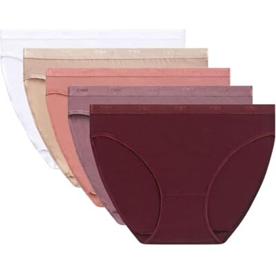 Dim Lote De 5 Slips Algodón x5, Bragas para Mujer, Multicolor, S Dim Lote De 5 Slips Algodón x5, Bragas para Mujer, Multicolor, S