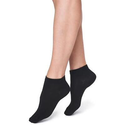 Golden Lady 9 Pares de Calcetines de algodón con Borde Confort, Negro, Talla única (Pack de 9) Mujeres Golden Lady 9 Pares de Calcetines de algodón con Borde Confort, Negro, Talla única (Pack de 9) Mujeres