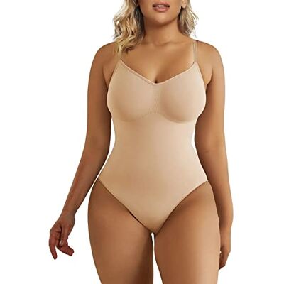 SHAPERX Body Moldeador Mujer Bodysuit Reductor Abdominal Posparto Control y Modelado Línea Invisible Shapewear Posparto SHAPERX Body Moldeador Mujer Bodysuit Reductor Abdominal Posparto Control y Modelado Línea Invisible Shapewear Posparto