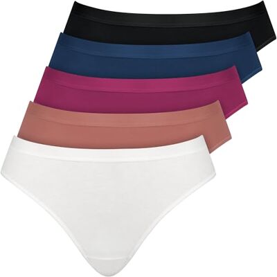 Nur Die Bragas para Mujer, Paquete de 5 Unidades, Ropa Interior básica, de algodón Fino con Elastano, agradables a la Piel, Suaves y cómodas, Mixset 2, 38-40 Nur Die Bragas para Mujer, Paquete de 5 Unidades, Ropa Interior básica, de algodón Fino con Elastano, agradables a la Piel, Suaves y cómodas, Mixset 2, 38-40