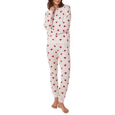 Petit Bateau A0B5U Pijama De Manga Larga Mujer Marshmallow/Terkuit XXL Petit Bateau A0B5U Pijama De Manga Larga Mujer Marshmallow/Terkuit XXL