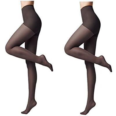 Conte elegant Pack de 2 pantis moldeadores de mujer ACTIVE 40 DEN estimula la circulación sanguínea, pantis moldeadores, pantis finos de mujer color Negro Talla 5 Conte elegant Pack de 2 pantis moldeadores de mujer ACTIVE 40 DEN estimula la circulación sanguínea, pantis moldeadores, pantis finos de mujer color Negro Talla 5