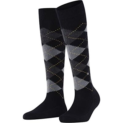 Burlington Whitby W KH suave y cálido largo estampado 1 par, Calcetines largos Mujer, Negro (Black 3000), 36/41 EU Burlington Whitby W KH suave y cálido largo estampado 1 par, Calcetines largos Mujer, Negro (Black 3000), 36/41 EU