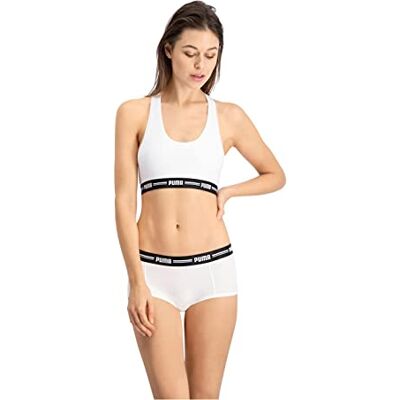 PUMA Women Mini Short 2P Pack Color: White/White Talla: XS PUMA Women Mini Short 2P Pack Color: White/White Talla: XS