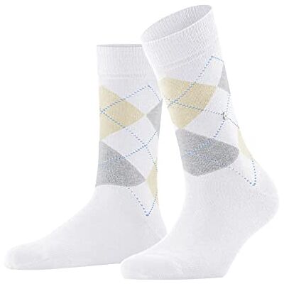 Burlington Queen W SO algodón estampado 1 par, Calcetines Mujer, Blanco (White 2005), 36/41 EU Burlington Queen W SO algodón estampado 1 par, Calcetines Mujer, Blanco (White 2005), 36/41 EU