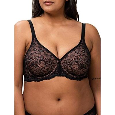 Triumph Mujer Amourette Charm W02, Wired Bra, Black, 115C Triumph Mujer Amourette Charm W02, Wired Bra, Black, 115C