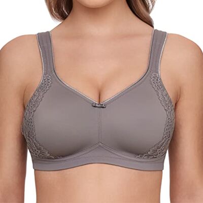 Susa Sujetador Reductor sin Aros, con Forma, Modelo London Grau (Frosty Lavender 268) 100C Susa Sujetador Reductor sin Aros, con Forma, Modelo London Grau (Frosty Lavender 268) 100C
