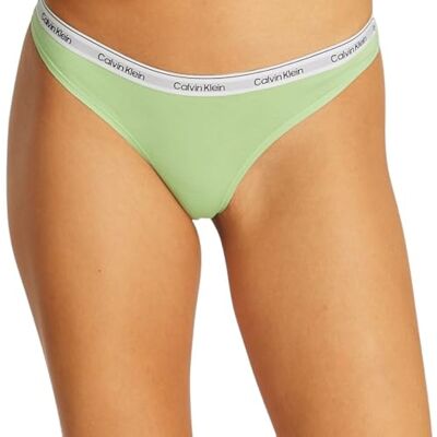 Calvin Tanga Mujer Pack de 3 Thong Ropa Interior, Multicolor (Highline Green/Buff Pink/Gry Htr), XL Calvin Tanga Mujer Pack de 3 Thong Ropa Interior, Multicolor (Highline Green/Buff Pink/Gry Htr), XL