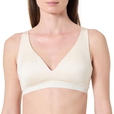 Giorgio Armani Bralette icónico de Microfibra con Almohadillas extraíbles para Mujer, Color Blanco, Talla M, Blanco, M Giorgio Armani Bralette icónico de Microfibra con Almohadillas extraíbles para Mujer, Color Blanco, Talla M, Blanco, M