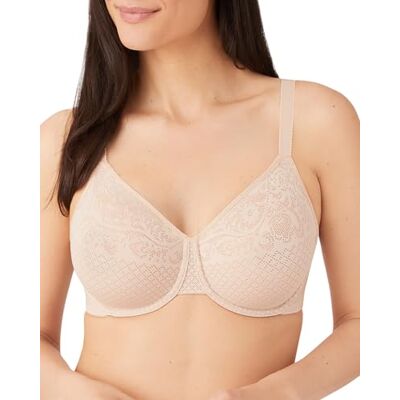 Wacoal Visual Effects Minimizer Bra Sujetador Reductor, Semitranslúcida, Arena, 100C para Mujer Wacoal Visual Effects Minimizer Bra Sujetador Reductor, Semitranslúcida, Arena, 100C para Mujer
