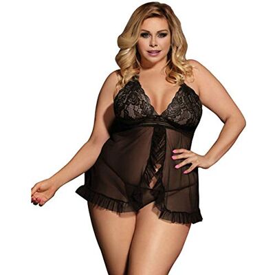 Subblime Queen Plus Size Subblime Queen Plus Babydoll Abierto 100 g Subblime Queen Plus Size Subblime Queen Plus Babydoll Abierto 100 g