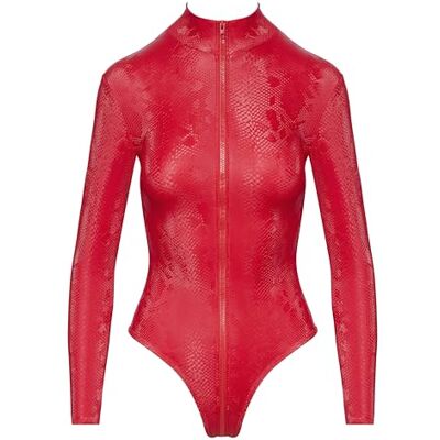 Cottelli PARTY Body en piel de serpiente rojo S - Body Cottelli PARTY Body en piel de serpiente rojo S - Body
