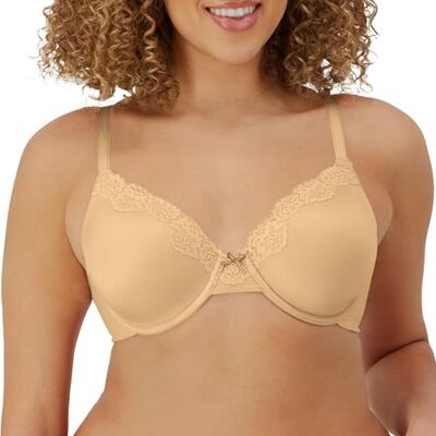 Maidenform Padded Underwire Bra, Full Coverage T-Shirt Bras for Women, Convertible, Seamless (Plus Size Available) Camiseta, Beige, Talla Alemana: 90DD (Herstellergröße: 34DD) para Mujer Maidenform Padded Underwire Bra, Full Coverage T-Shirt Bras for Women, Convertible, Seamless (Plus Size Available) Camiseta, Beige, Talla Alemana: 90DD (Herstellergröße: 34DD) para Mujer