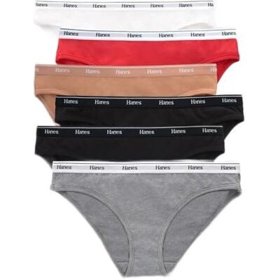 Hanes Bragas Hipster Originales para Mujer, Ropa Interior de algodón elástico Transpirable, Surtidos, Paquete de 6, Mezcla de Colores básicos., M Hanes Bragas Hipster Originales para Mujer, Ropa Interior de algodón elástico Transpirable, Surtidos, Paquete de 6, Mezcla de Colores básicos., M