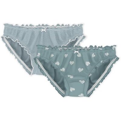 Petit Bateau Juego de Bragas fruncidas para Mujer de algodón Estampado corazón Petit Bateau Juego de Bragas fruncidas para Mujer de algodón Estampado corazón