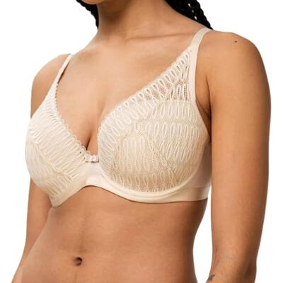 Triumph Mujer Aura Spotlight Wp, Wired Padded Bra, Creamy Dream, 90F Triumph Mujer Aura Spotlight Wp, Wired Padded Bra, Creamy Dream, 90F