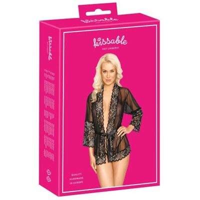 You2Toys Ropa interior erótica de cuero y látex para mujer Kimono Spitze L/XL You2Toys Ropa interior erótica de cuero y látex para mujer Kimono Spitze L/XL