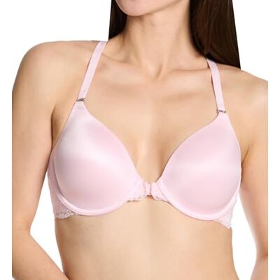 Maidenform Camiseta para Mujer, Brasier con Aros de Espalda Cruzada, Ligeramente Forrado, Cierre Frontal, Pantuflas de Bailarina, 36DD Maidenform Camiseta para Mujer, Brasier con Aros de Espalda Cruzada, Ligeramente Forrado, Cierre Frontal, Pantuflas de Bailarina, 36DD