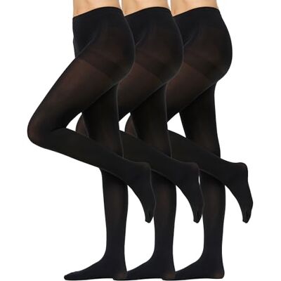 Nur Die 3er Pack Strumpfhose Ultra Blickdicht Medias, 80, Negro (Schwarz 94), 46 (Talla del Fabricante: 44) 3 para Mujer Nur Die 3er Pack Strumpfhose Ultra Blickdicht Medias, 80, Negro (Schwarz 94), 46 (Talla del Fabricante: 44) 3 para Mujer