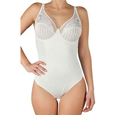 Selene , Body Mujer de Encaje con Motivo Floral, con Aros y Sin Relleno, Colección Mariluz Selene , Body Mujer de Encaje con Motivo Floral, con Aros y Sin Relleno, Colección Mariluz
