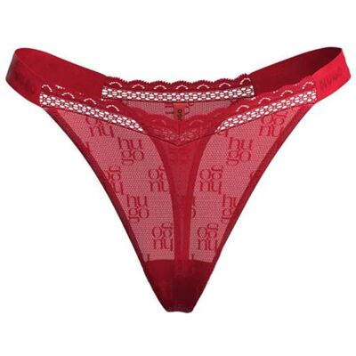 HUGO Tanga de Mujer, Rojo Brillante 620, XL HUGO Tanga de Mujer, Rojo Brillante 620, XL