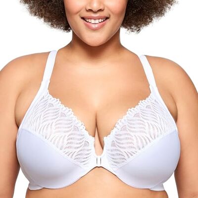 Glamorise 1246, Sujetador de Cobertura Completa Mujer, Blanco, Blanca, 125G Glamorise 1246, Sujetador de Cobertura Completa Mujer, Blanco, Blanca, 125G