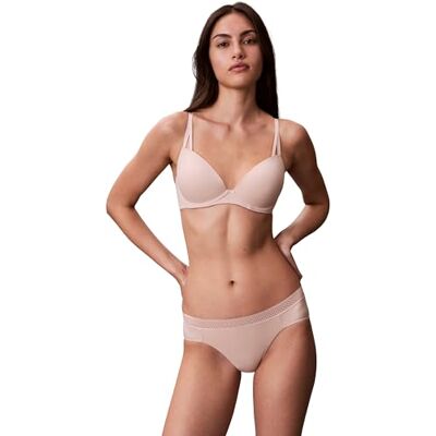 Calvin Sujetador de Media Copa Mujer Lift elástico, Beige (Beechwood), 95B Calvin Sujetador de Media Copa Mujer Lift elástico, Beige (Beechwood), 95B