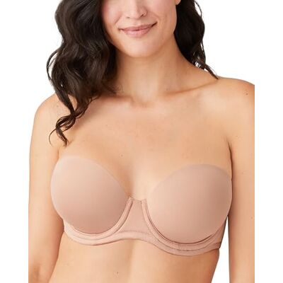 Wacoal Red Carpet Lightly Padded Full Coverage Underwire Strapless Bra, 854119 Sujetador de Cobertura Completa, Opaco, Roebuck, 100G para Mujer Wacoal Red Carpet Lightly Padded Full Coverage Underwire Strapless Bra, 854119 Sujetador de Cobertura Completa, Opaco, Roebuck, 100G para Mujer