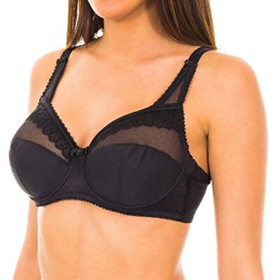 Playtex Classic Micro Support Underwire Bra X1, Bra, Mujer, Negro (Black), 100B Playtex Classic Micro Support Underwire Bra X1, Bra, Mujer, Negro (Black), 100B