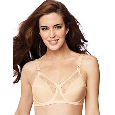 Bali Designs Women's 2 Pack Flower Underwire Bra #0, Light Beige/White, 38DDD Bali Designs Women's 2 Pack Flower Underwire Bra #0, Light Beige/White, 38DDD