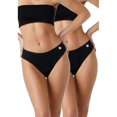 Lovable Da Ciclo Mestruale Flusso Medio Easy Period Panties Bi-Pack Cierre Mujer (Pack de 2) Lovable Da Ciclo Mestruale Flusso Medio Easy Period Panties Bi-Pack Cierre Mujer (Pack de 2)