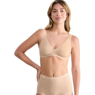 Sloggi Basic+ Soft Bra Sujetador, Rosa Carne, 100B Mujeres Sloggi Basic+ Soft Bra Sujetador, Rosa Carne, 100B Mujeres