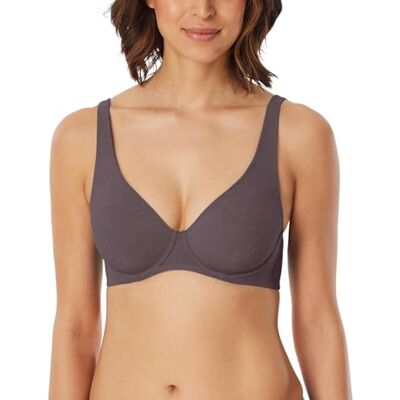Schiesser Sujetador de Mujer con Forro Espaciador con Encaje Air, Mauve_, 85C Schiesser Sujetador de Mujer con Forro Espaciador con Encaje Air, Mauve_, 85C