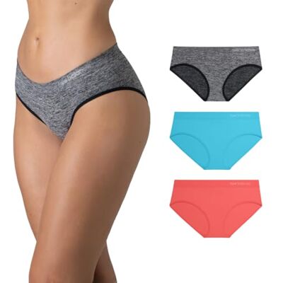 New Balance Women's Ultra Comfort Performance Seamless Hipsters, 3-Pack of Underwear New Balance Women's Ultra Comfort Performance Seamless Hipsters, 3-Pack of Underwear