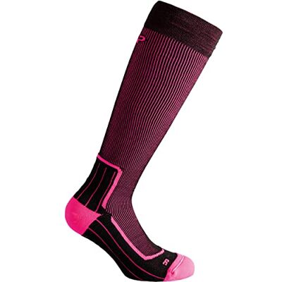 CMP Trekking lana largo Calcetines Calcetines, otoño/invierno, Unisex adulto, color rosa fluorescente, tamaño 36/38 CMP Trekking lana largo Calcetines Calcetines, otoño/invierno, Unisex adulto, color rosa fluorescente, tamaño 36/38