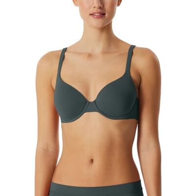 Schiesser Damen BH Schale mit Weichem Tragekomfort-Unique Micro Sujetador, Verde Oscuro_, 80C Mujeres Schiesser Damen BH Schale mit Weichem Tragekomfort-Unique Micro Sujetador, Verde Oscuro_, 80C Mujeres