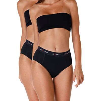 Lovable Period Panties Braguita Alta Ciclo Menstrual Flujo Pesado (Pack de 2) Mujer Lovable Period Panties Braguita Alta Ciclo Menstrual Flujo Pesado (Pack de 2) Mujer