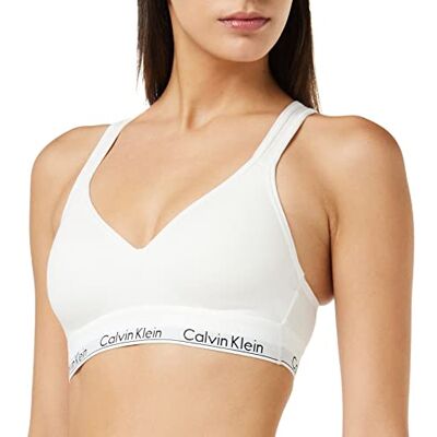 Calvin Sujetador Tipo Bralette para Mujer Efecto Elevador y Relleno, Multicolor (White), XS Calvin Sujetador Tipo Bralette para Mujer Efecto Elevador y Relleno, Multicolor (White), XS