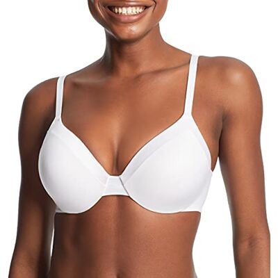 Maidenform Comfort Devotion Sujetador con Aros Grandes para Mujer Blanco 90D Maidenform Comfort Devotion Sujetador con Aros Grandes para Mujer Blanco 90D