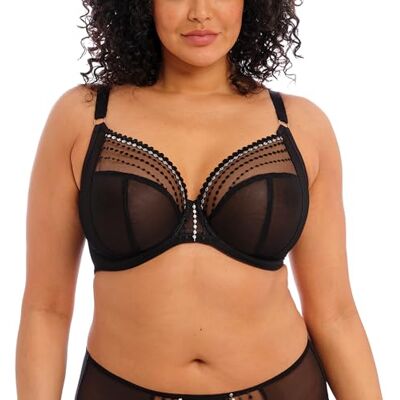 Elomi Sujetador de Inmersión con Aros Matilda de Talla Grande para Mujer, Negro, 95I Elomi Sujetador de Inmersión con Aros Matilda de Talla Grande para Mujer, Negro, 95I