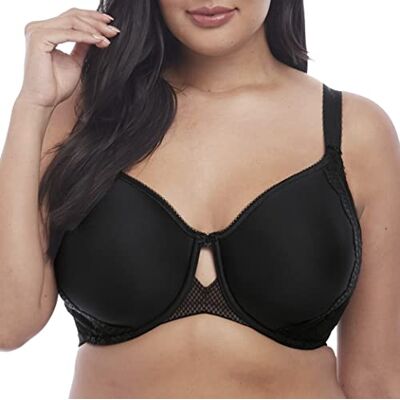 Elomi Brasier Charley Moldeado con Aros y sin Banda, para Mujer, Negro, 100GG Elomi Brasier Charley Moldeado con Aros y sin Banda, para Mujer, Negro, 100GG