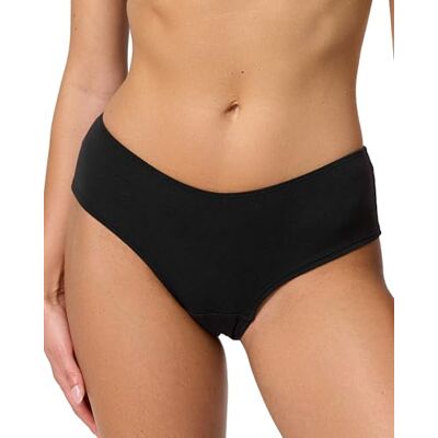Nur Die Pack de 5 Calzoncillos Hipster Multicolor de algodón elástico, Ropa Interior básica, Paquete múltiple para Mujer, Negro, 38-40 Nur Die Pack de 5 Calzoncillos Hipster Multicolor de algodón elástico, Ropa Interior básica, Paquete múltiple para Mujer, Negro, 38-40