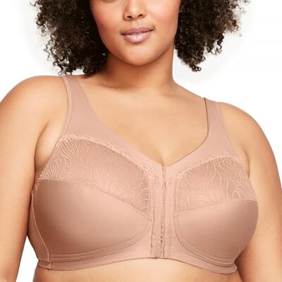 Glamorise Sujetador MagicLift de Talla Grande para Mujer, Forma Natural, sin Varillas, #1210, Capuccino, 38I Glamorise Sujetador MagicLift de Talla Grande para Mujer, Forma Natural, sin Varillas, #1210, Capuccino, 38I