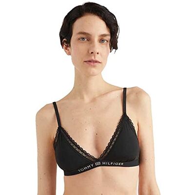 Tommy Hilfiger Sujetador Mujer sin Aros, Negro (Black), L Tommy Hilfiger Sujetador Mujer sin Aros, Negro (Black), L